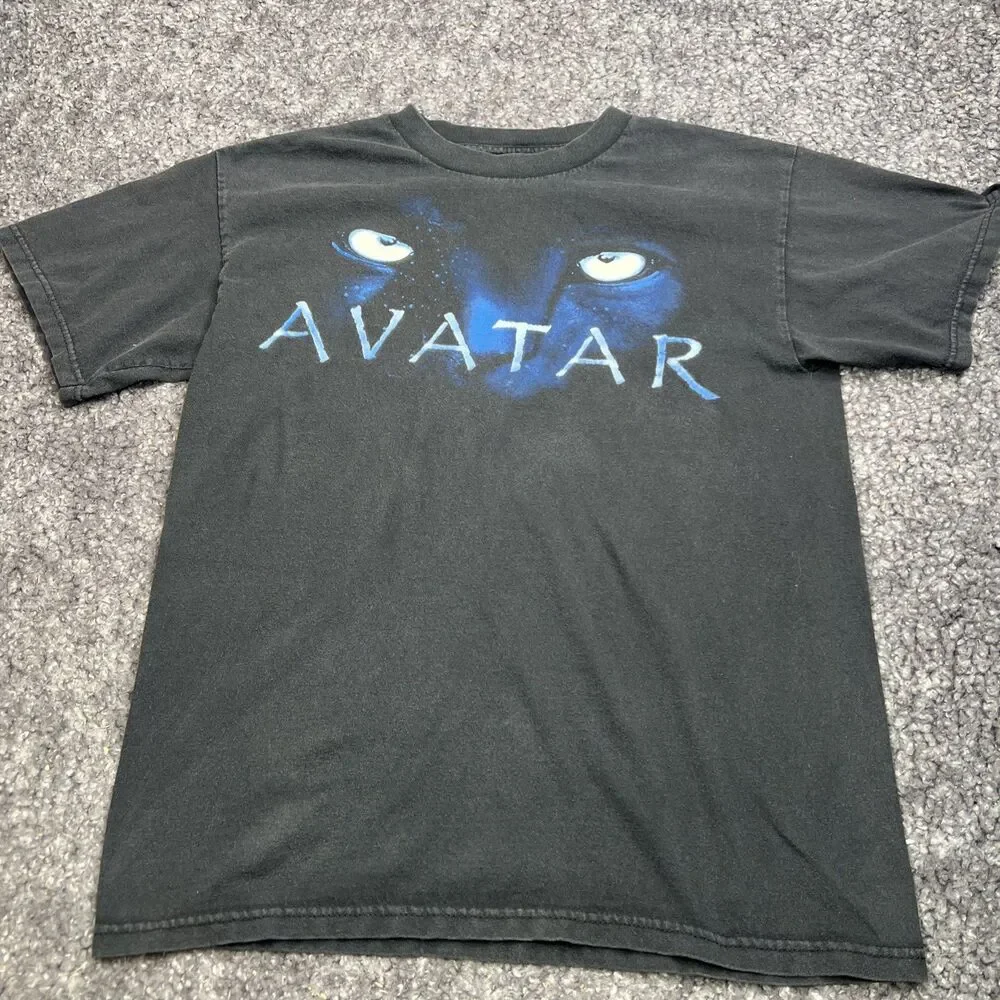 Vintage 2010 Avatar Movie Promo Graphic T Shirt Men’s Size M Faded Black